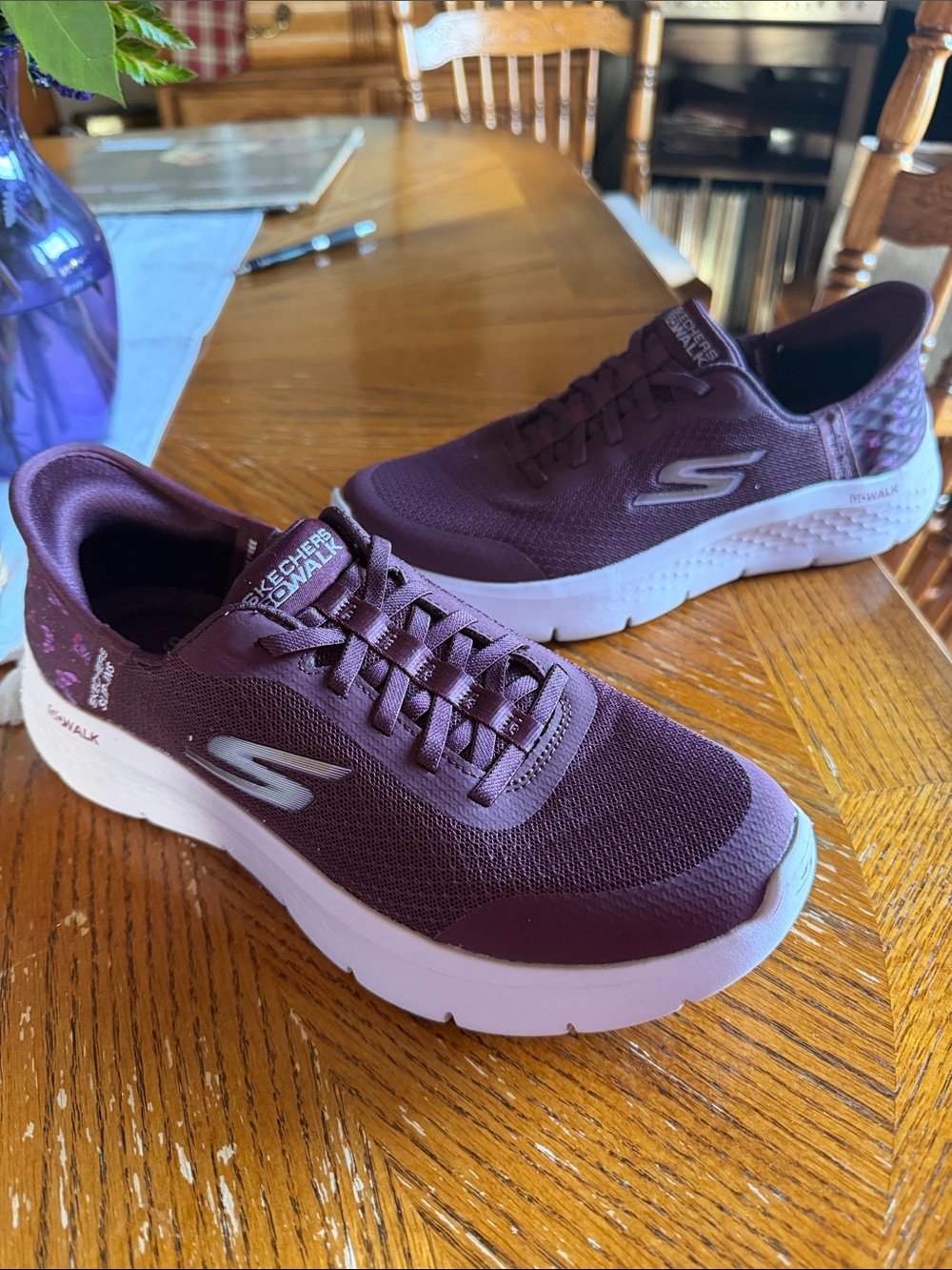 Skechers Plum Slip-On Athletic Walking Sneakers - Picture 3 of 5